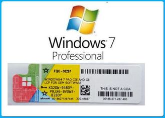 OEM Windows 7 van Microsoft COA/Echte Productcodecodes met 32 bits/met 64 bits anti - vervalst etiket