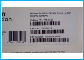 Microsoft-venstersserver 2012 standaardr2 x OEM 2 cpu 2 VM /5 CALS met 64 bits, scheidt 2012 r2-oem