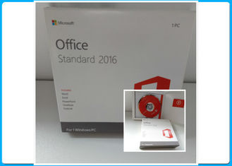 De echte norm van Microsoft Office 2016 dvd retailbox, bureau 2016 norm en bureauhb gegevens