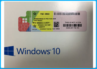 Microsoft Windows 10 Procoa-OEM Zeer belangrijke 100% online Geactiveerd van de Vergunningssticker