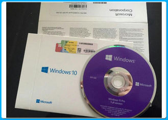 Vensters 10 proproductcodecode met 32 bits/met 64 bits Microsoft Windows 10 Prosoftware met Zilveren kras van etiket