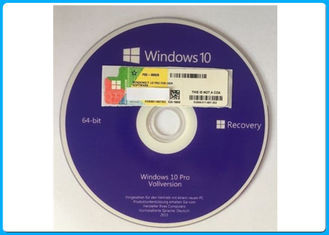 Echt Microsoft Windows 10 Prosoftwareoem Doos de Vergunningssleutel met 64 bits van DVD/COA-