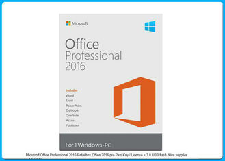 Microsoft Office 2016 Proretailbox Office 2016 Pro plus Sleutel + 3,0 Usb Flitsaandrijving