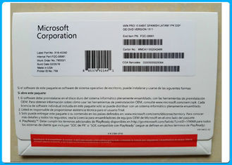 Microsoft Windows 10 Professioneel prooem van DVD/van win10 pak met 64 bits met Echte productcode
