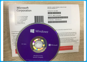 Origineel Microsoft Windows 10 Prosoftwareoem pak Spaanse Versie fqc-08981 met 64 bits