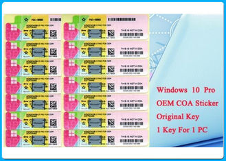 Alle Compatibele Vensters van Lanugaue 10 Procoa-Sticker Online met 64 bits met 32 bits activeren Echte OEM van COA X20 Vergunning