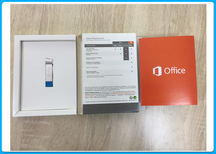 Origineel Microsoft Office 2016 Pro plus Kleinhandelsproductcodekaart voor 1 Volledige Versie van PC