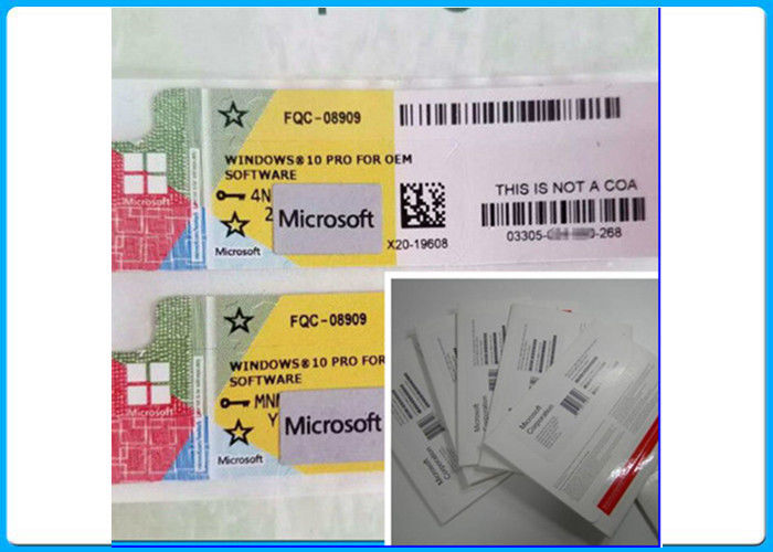 Originele het Etiketvensters 10 van Microsoft COA Professionele Oem COA Sticker100% activering